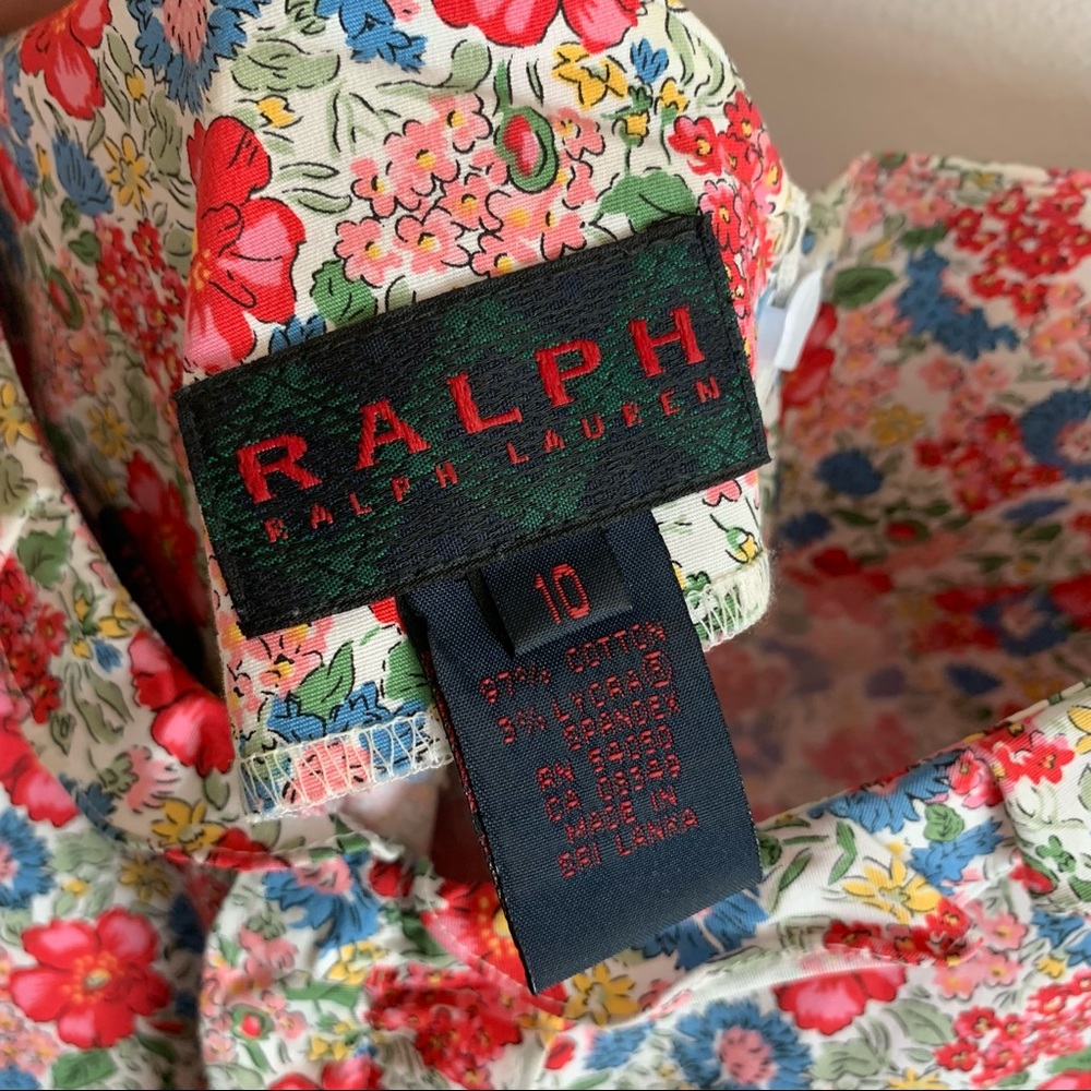 Ralph Lauren Calico Floral Sleeveless Sun Dress size 10 - Picture 6 of 7